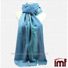 Chinesischer Lieferant Woven Blended Ombre Aqua Neck Shawl Wrap